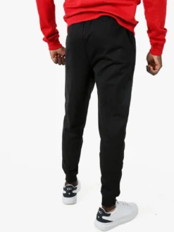 Lonsdale Pantaloni tuta da uomo con coulisse e polsini - nero