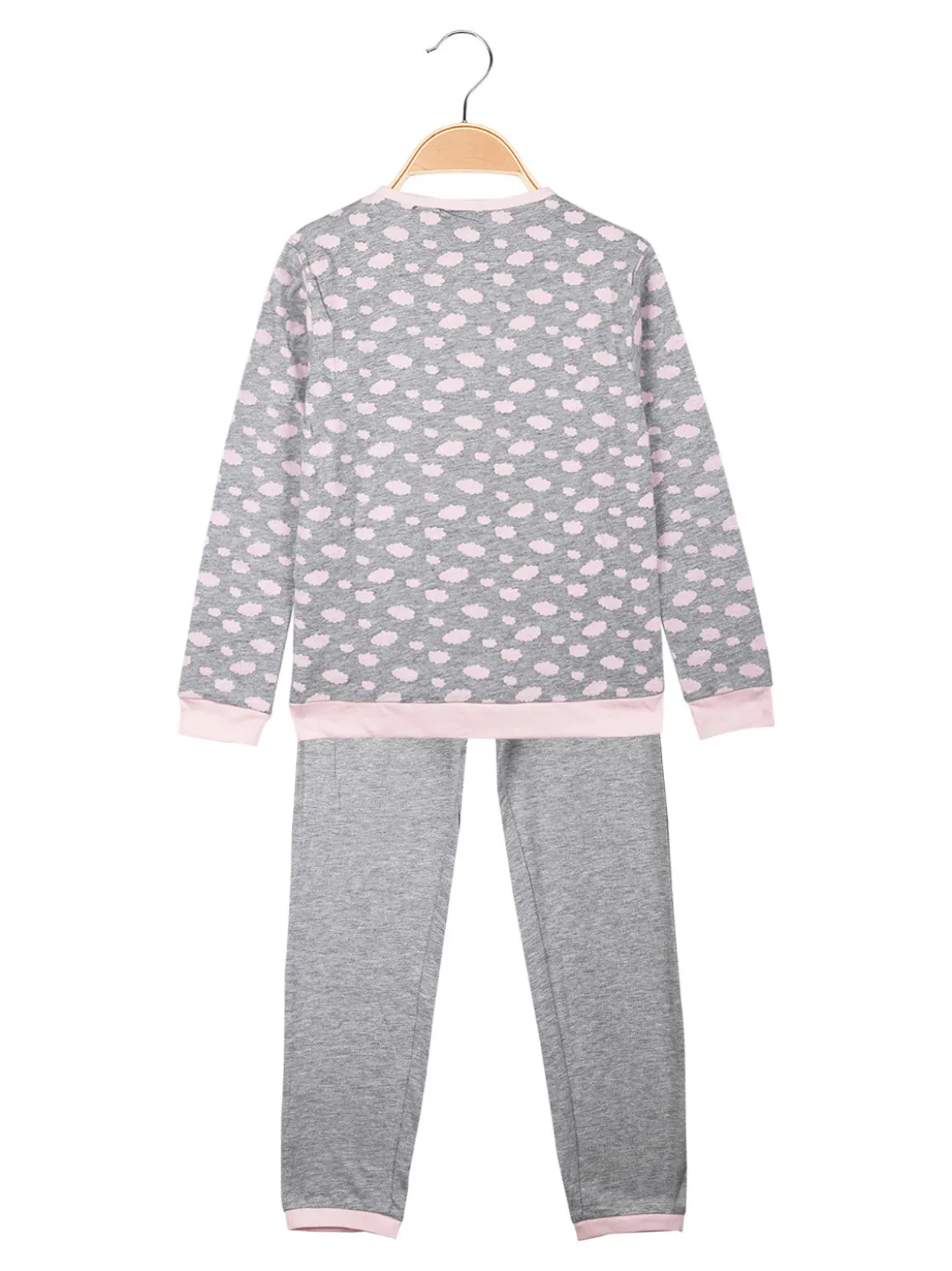 Lonsdale Pigiama lungo da bambina in cotone con stampe