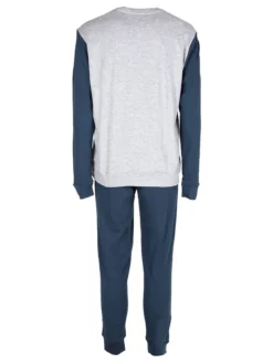 Lonsdale Pigiama lungo da uomo in cotone interlock