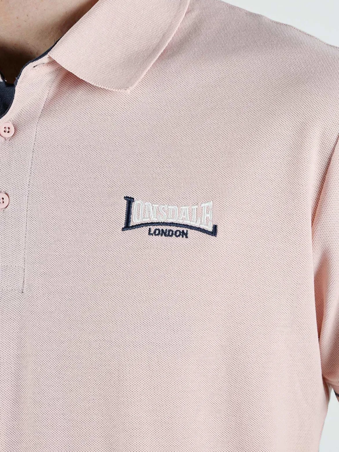 Lonsdale Polo da uomo in cotone a maniche corte