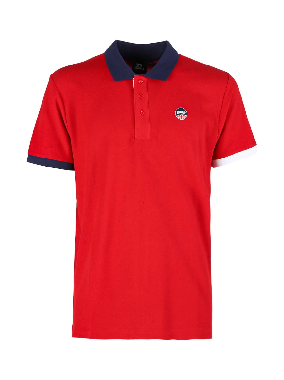 Lonsdale Polo da uomo in cotone a maniche corte