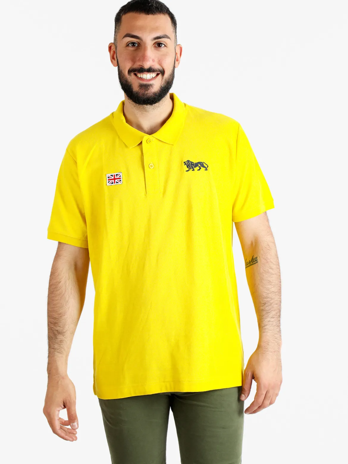 Lonsdale Polo in cotone da uomo manica corta