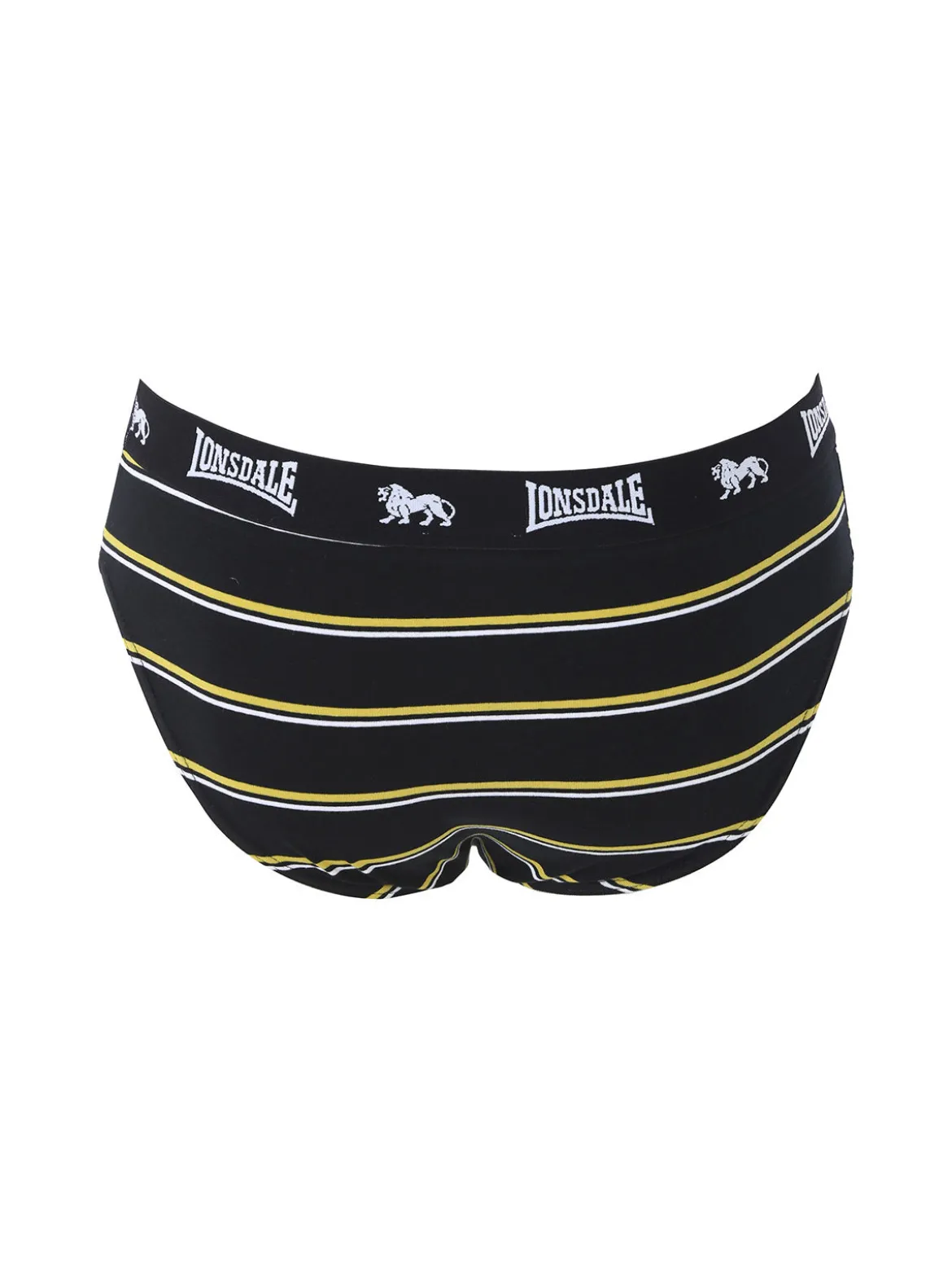 Lonsdale Slip rigati da uomo in cotone - nero