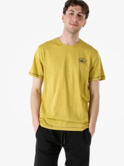 Lonsdale T-shirt da uomo in cotone - giallo