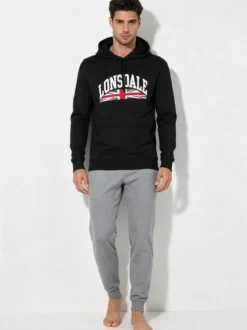 Lonsdale Tuta da uomo 2 pezzi con cappuccio
