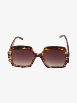 Looks Style Occhiali da sole quadrati da donna - marrone