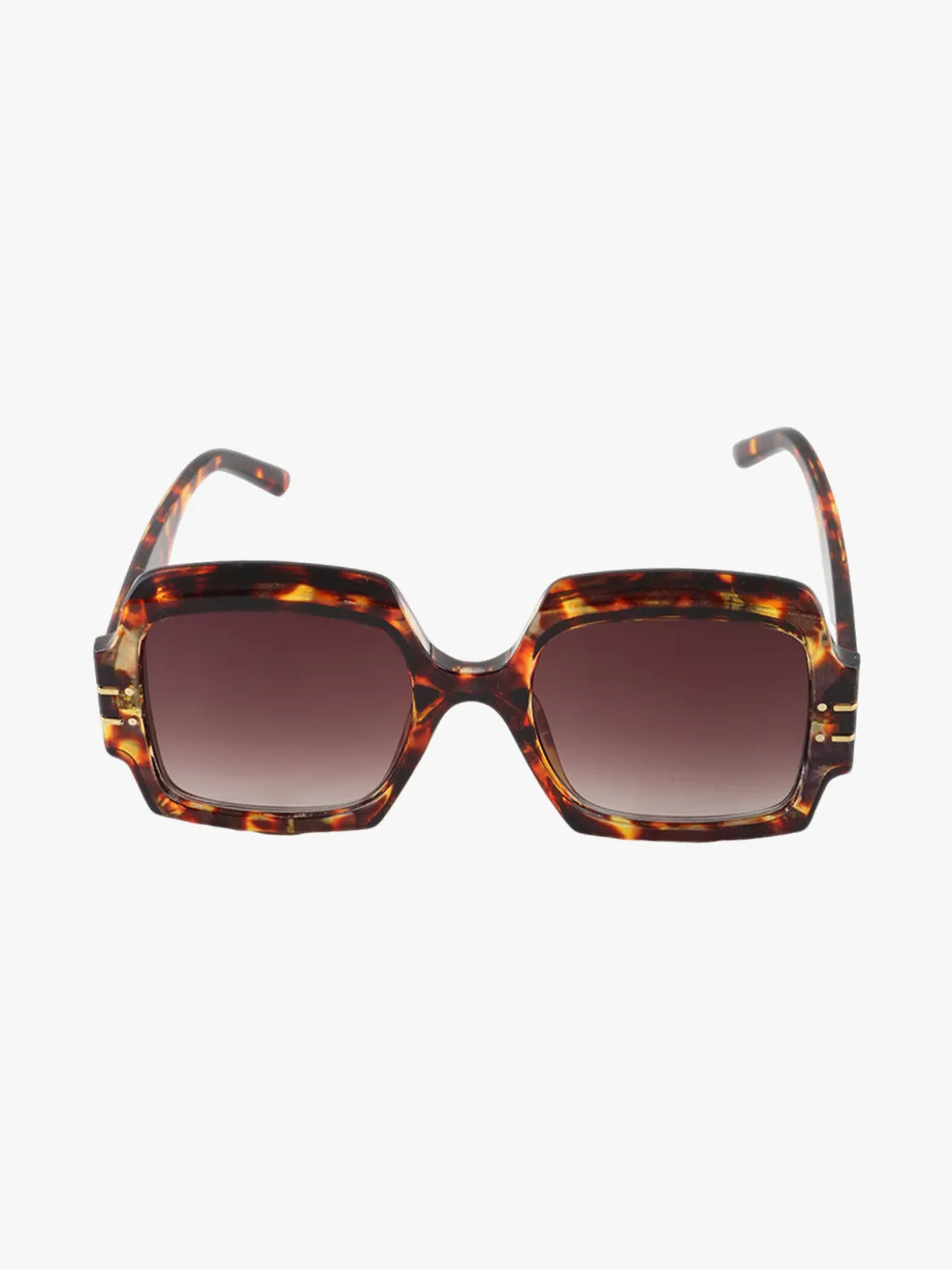 Looks Style Occhiali da sole quadrati da donna - marrone