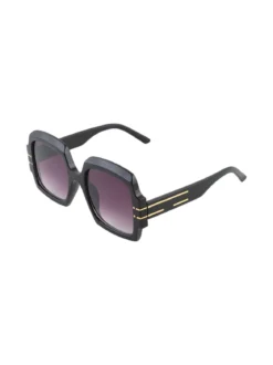 Looks Style Occhiali da sole quadrati da donna - nero