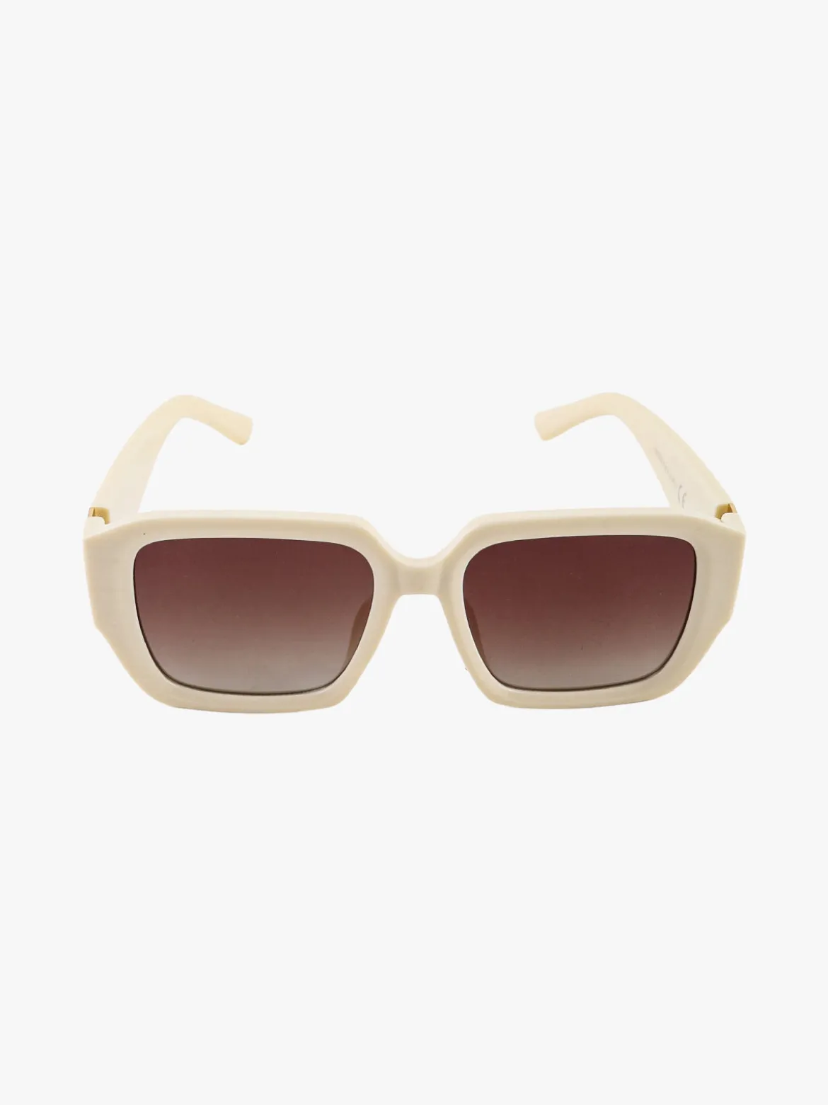 Looks Style Occhiali da sole quadrati da donna - panna