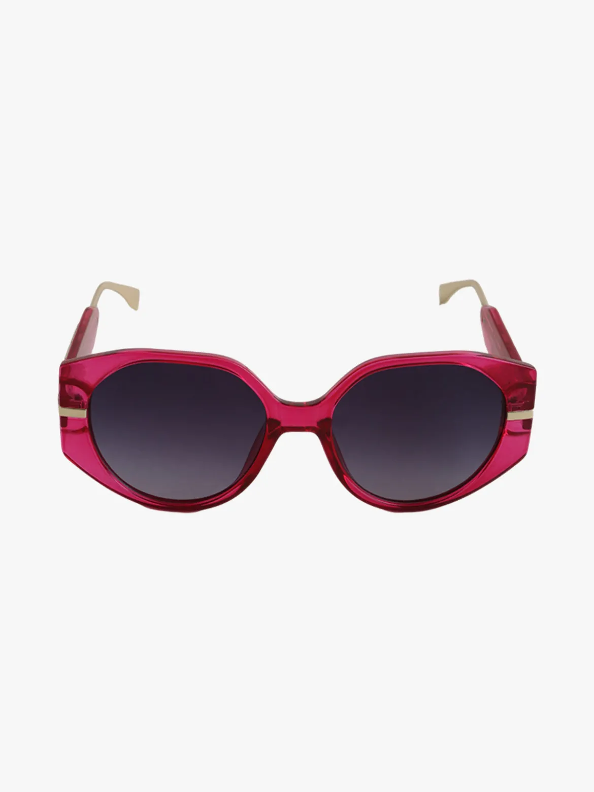 Looks Style Occhiali da sole squadrati da donna - fucsia