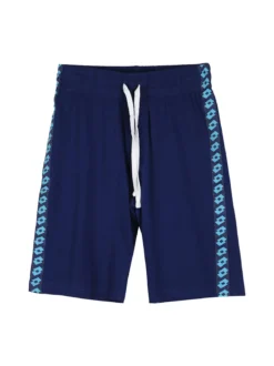 Lotto Completo corto da bambino in cotone con t-shirt e bermuda - blu