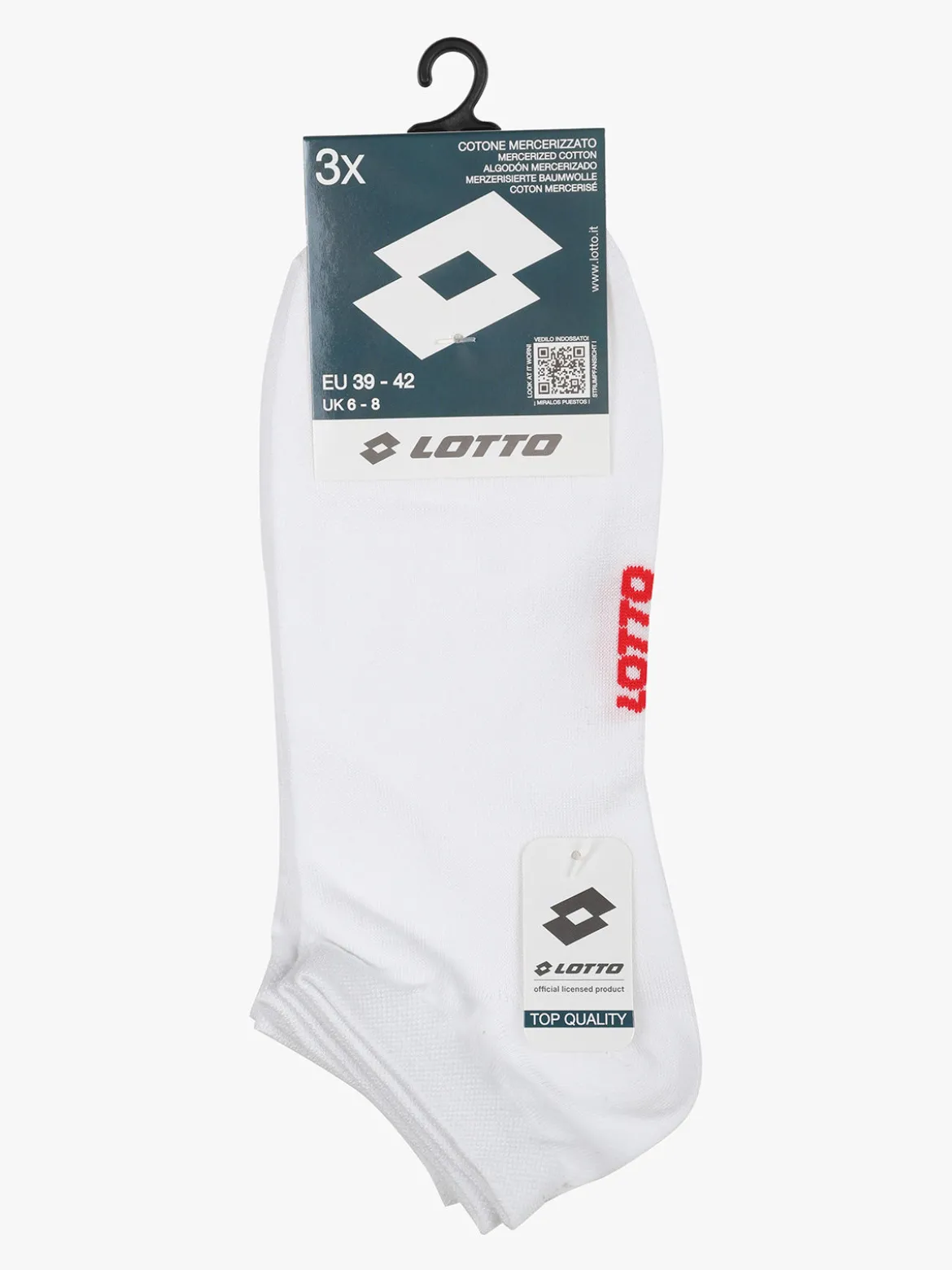 Lotto 3 Paia di calze salvapiede unisex