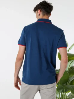 Lotto Polo da uomo in cotone a maniche corte - blu
