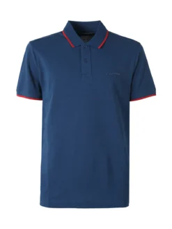 Lotto Polo da uomo in cotone a maniche corte - blu