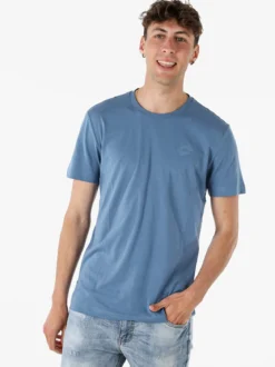 Lotto T-shirt girocollo da uomo in misto cotone - bluette