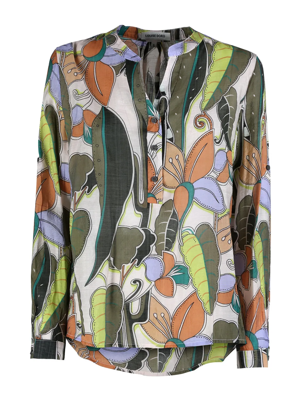 Louise Doro Camicia donna multicolore con scollo a V