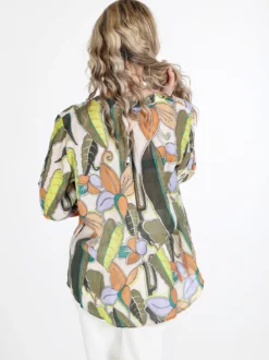 Louise Doro Camicia donna multicolore con scollo a V