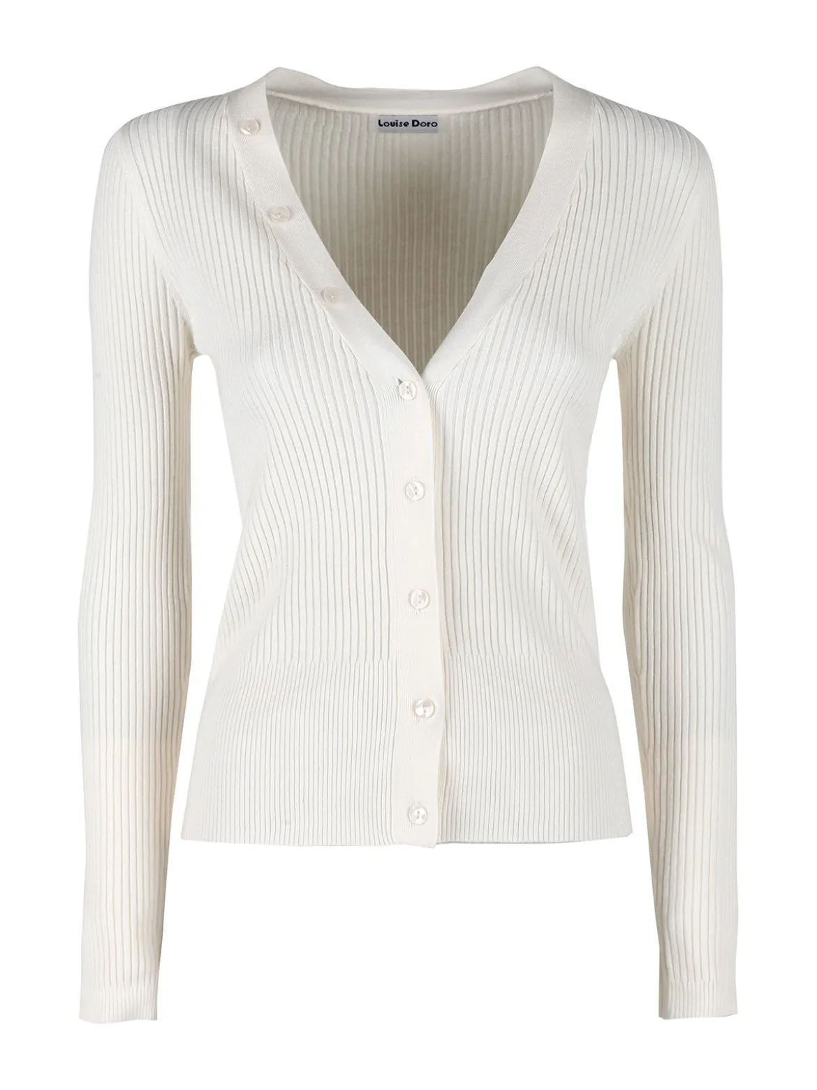 Louise Doro Cardigan donna in maglia a costine