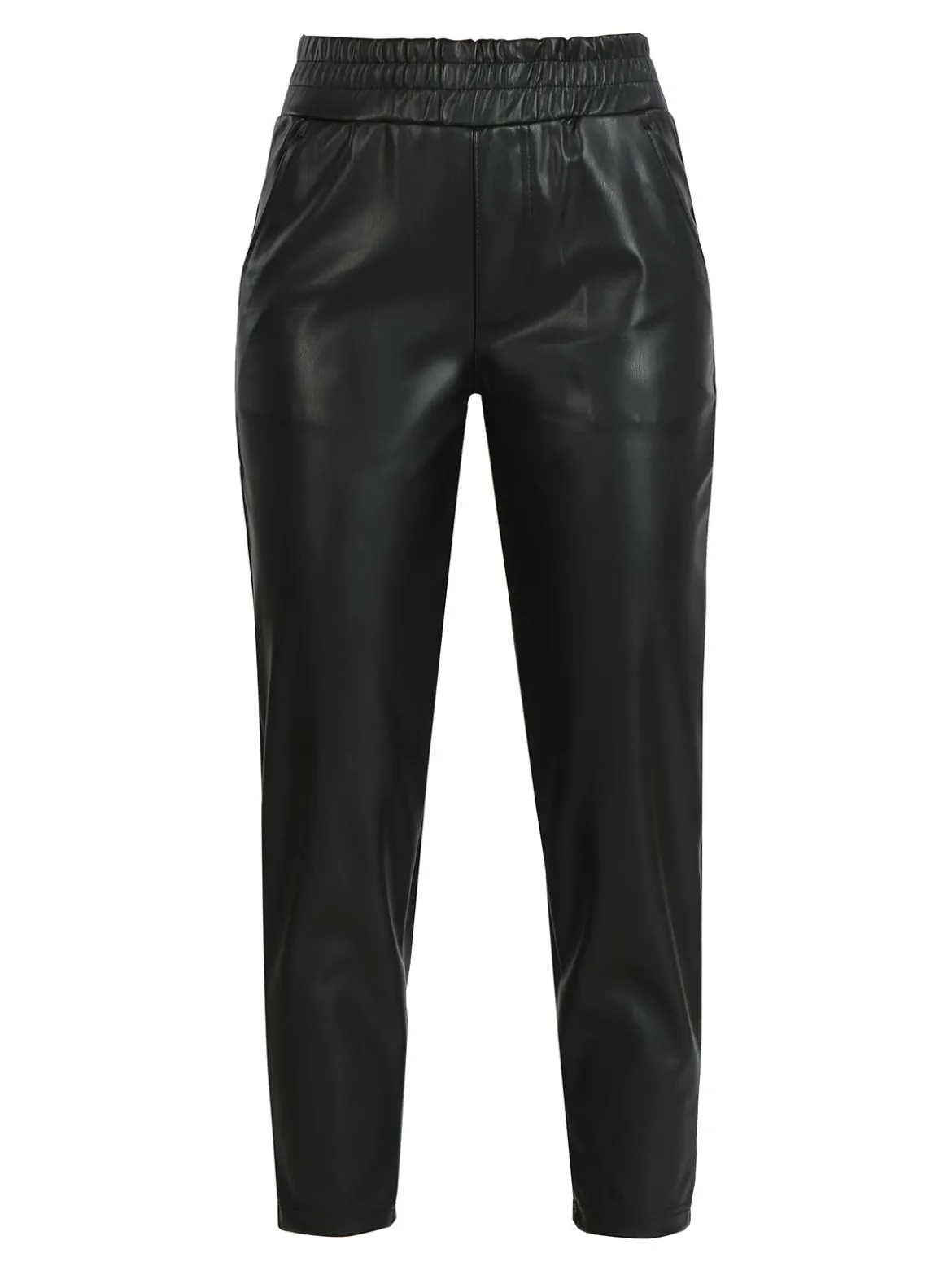 Louise Doro Pantaloni donna effetto pelle a vita alta