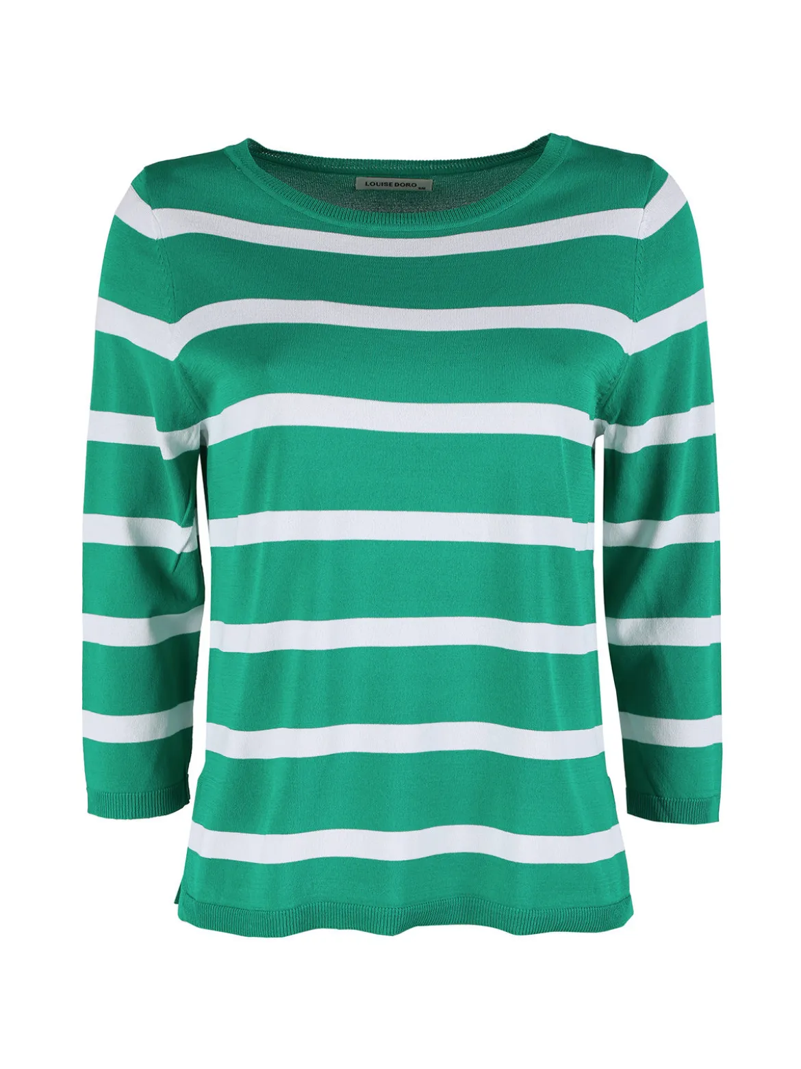 Louise Doro Pullover donna a righe con maniche a tre quarti