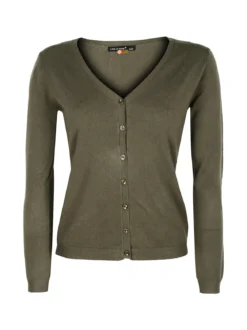 Louise Orop Cardigan da donna con bottoni