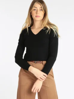 Louise Orop Pullover da donna scollo a V