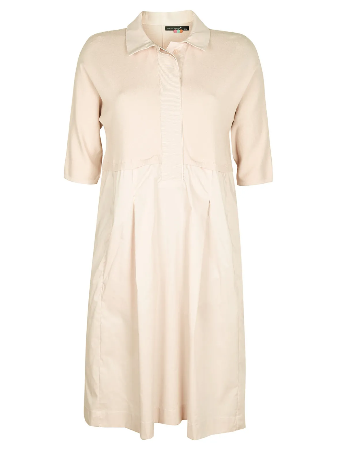 Louise Orop Vestito donna in maglia con colletto