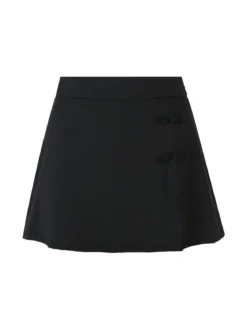 Lovery Gonna pantalone da donna con ricami - nero