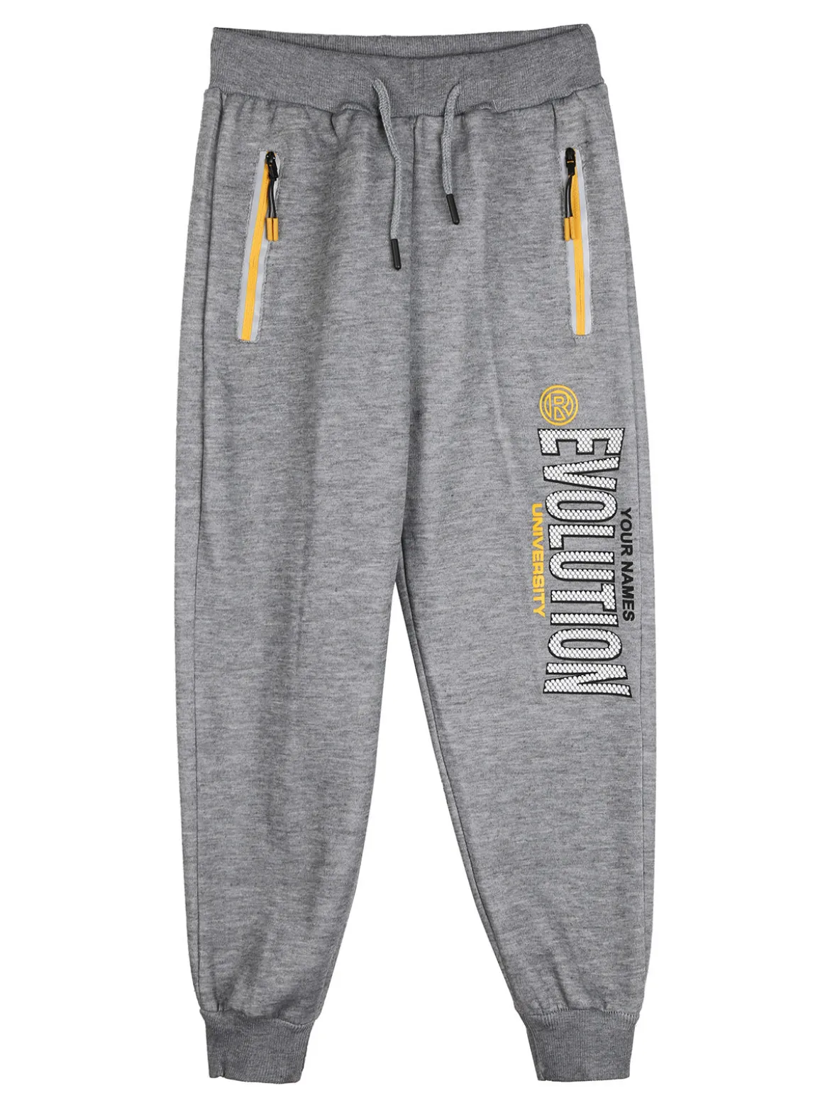 Luca Kids Pantaloni tuta da bambino con interno felpato - grigio