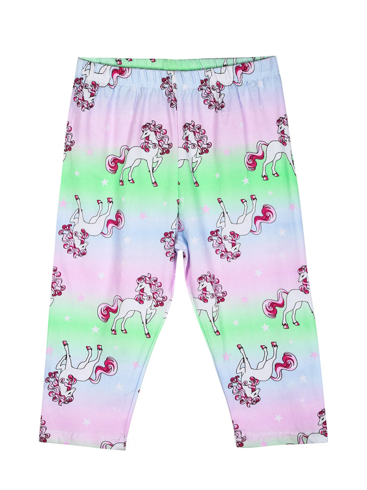 Luisa Chic Completo da bambina unicorno con t-shirt e pinocchietti