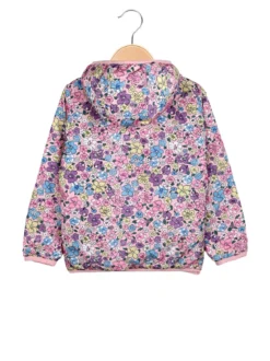 Luisa Chic Giubbino 100 grammi da bambina reversibile con cappuccio e zip - rosa