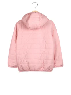 Luisa Chic Giubbino 100 grammi da bambina reversibile con cappuccio e zip - rosa