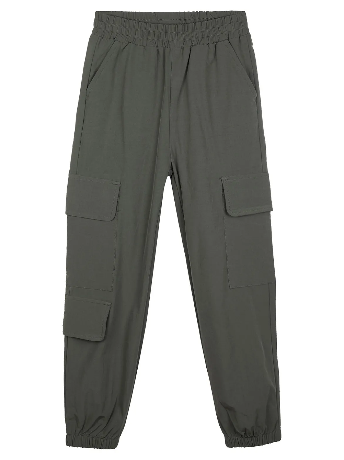 Luisa Chic Pantaloni da bambina con tasconi e polsini