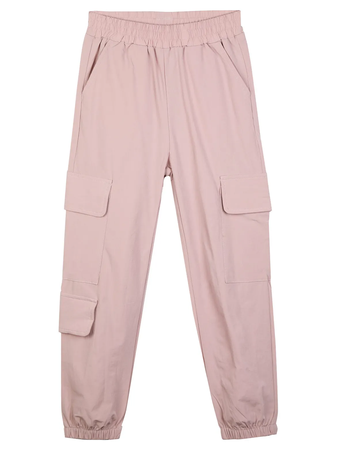 Luisa Chic Pantaloni da bambina con tasconi e polsini