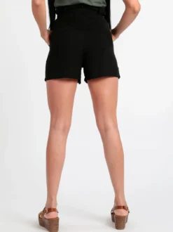 Lumina Shorts a vita alta misto lino