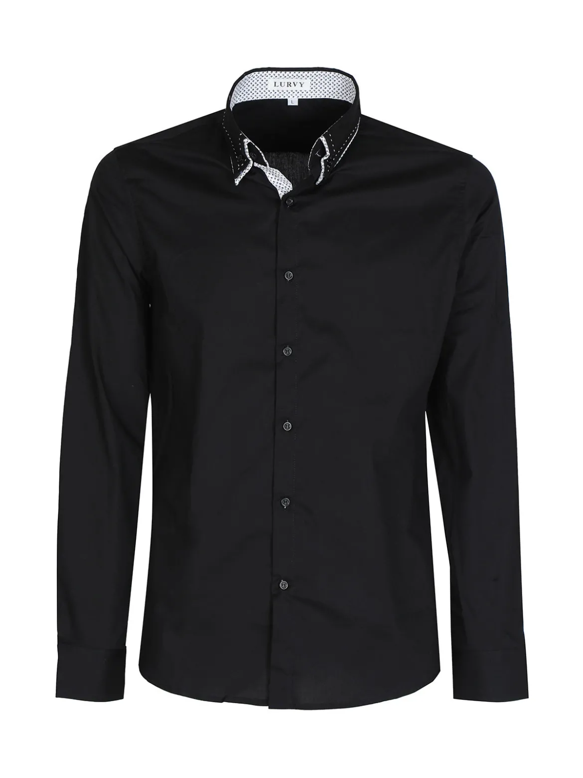 Lurvy Camicia classica da uomo in cotone