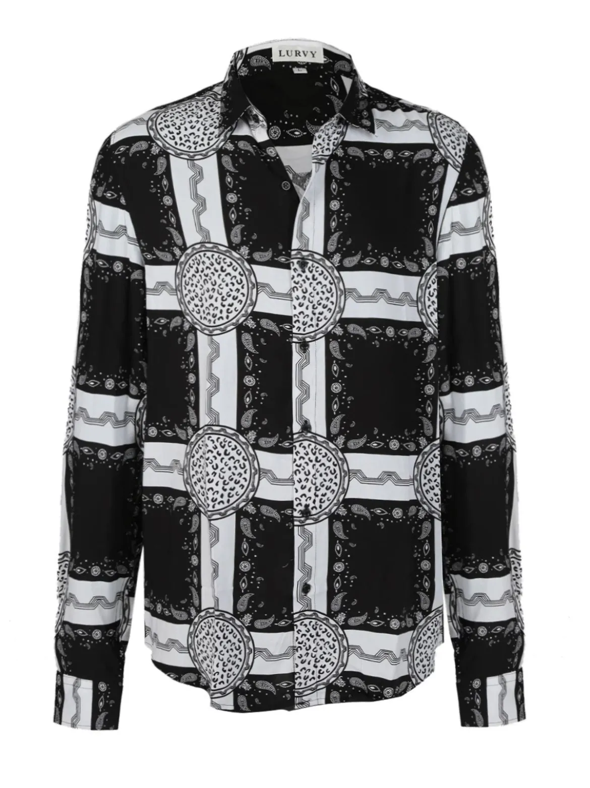 Lurvy Camicia uomo a fantasia