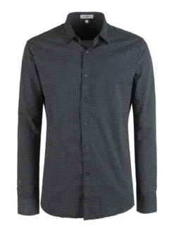 Lurvy Camicia uomo in cotone con stampe