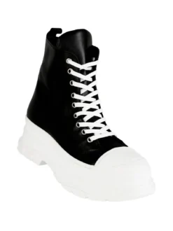 Made In Italy Genny Sneakers alta in pelle con platform