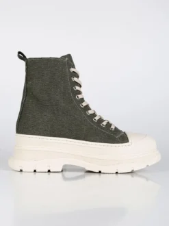 Made In Italy Genny Sneakers alta in tela con platform