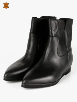 Made In Italy Stivaletti in pelle donna a punta
