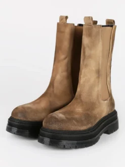 Made In Italy Stivaletti in pelle scamosciata chelsea da donna
