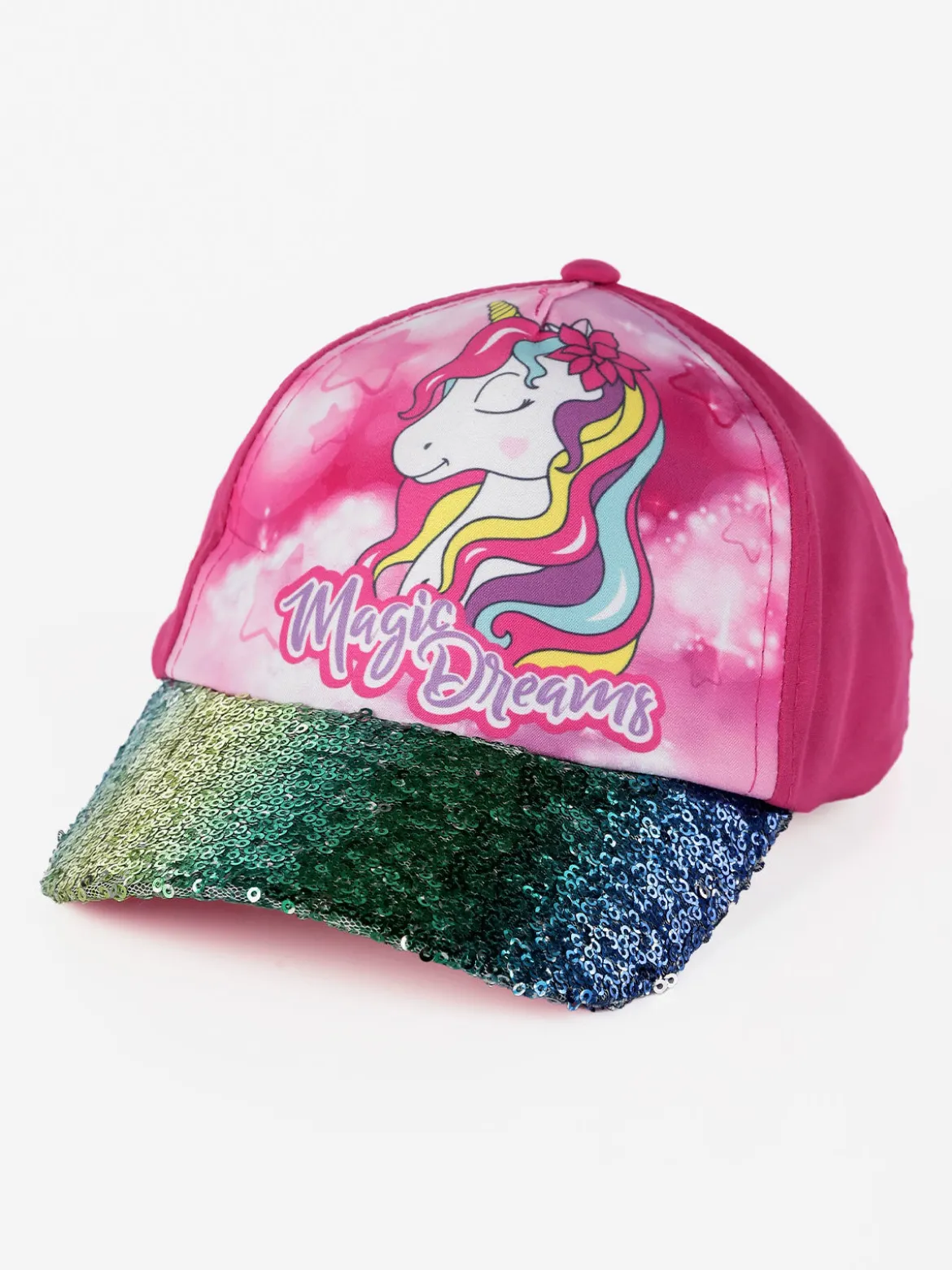Magic Dream Cappello da bambina con visiera e pailettes