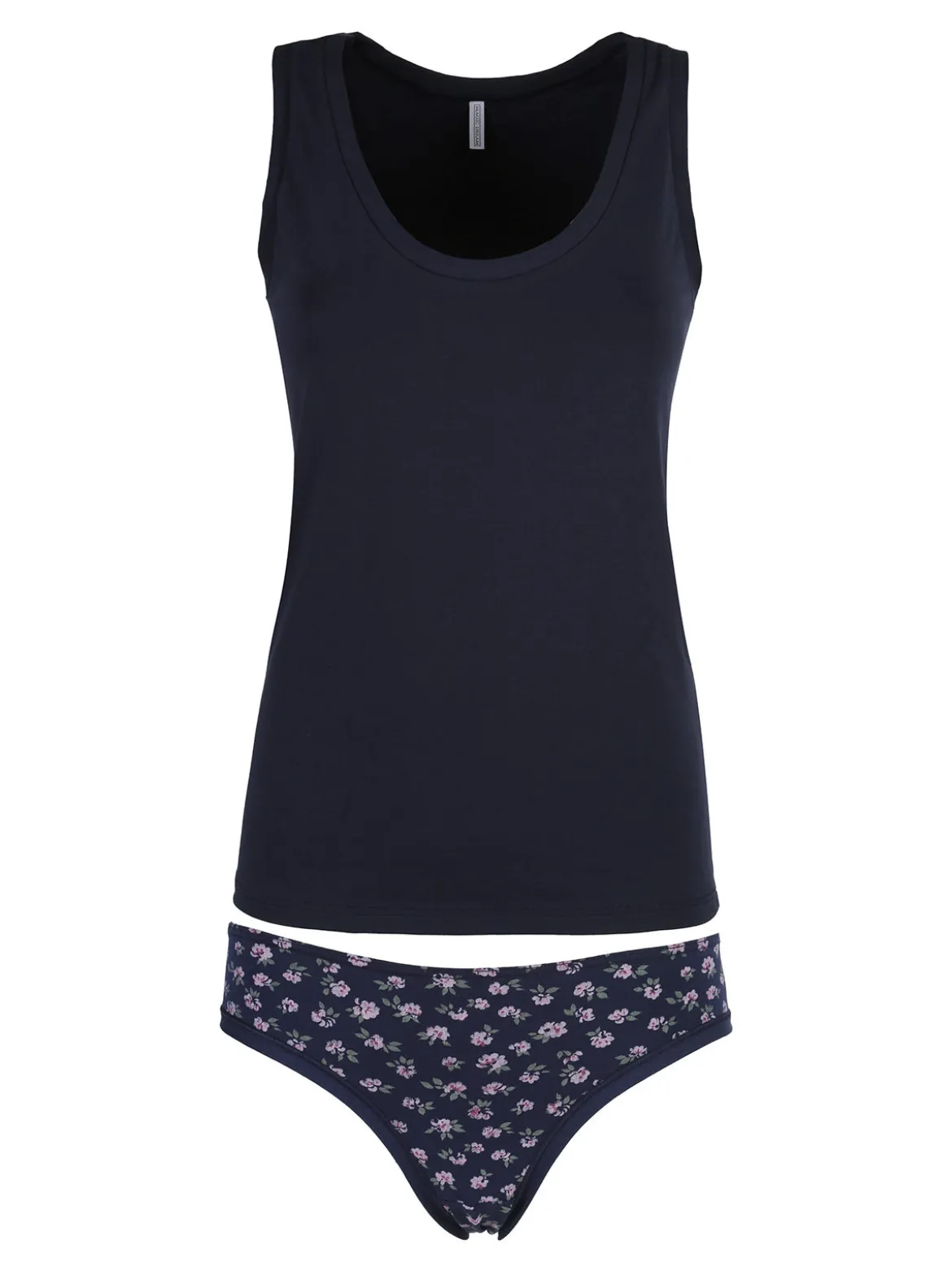 Magic Dream Coordinato donna intimo con top e slip - blu scuro