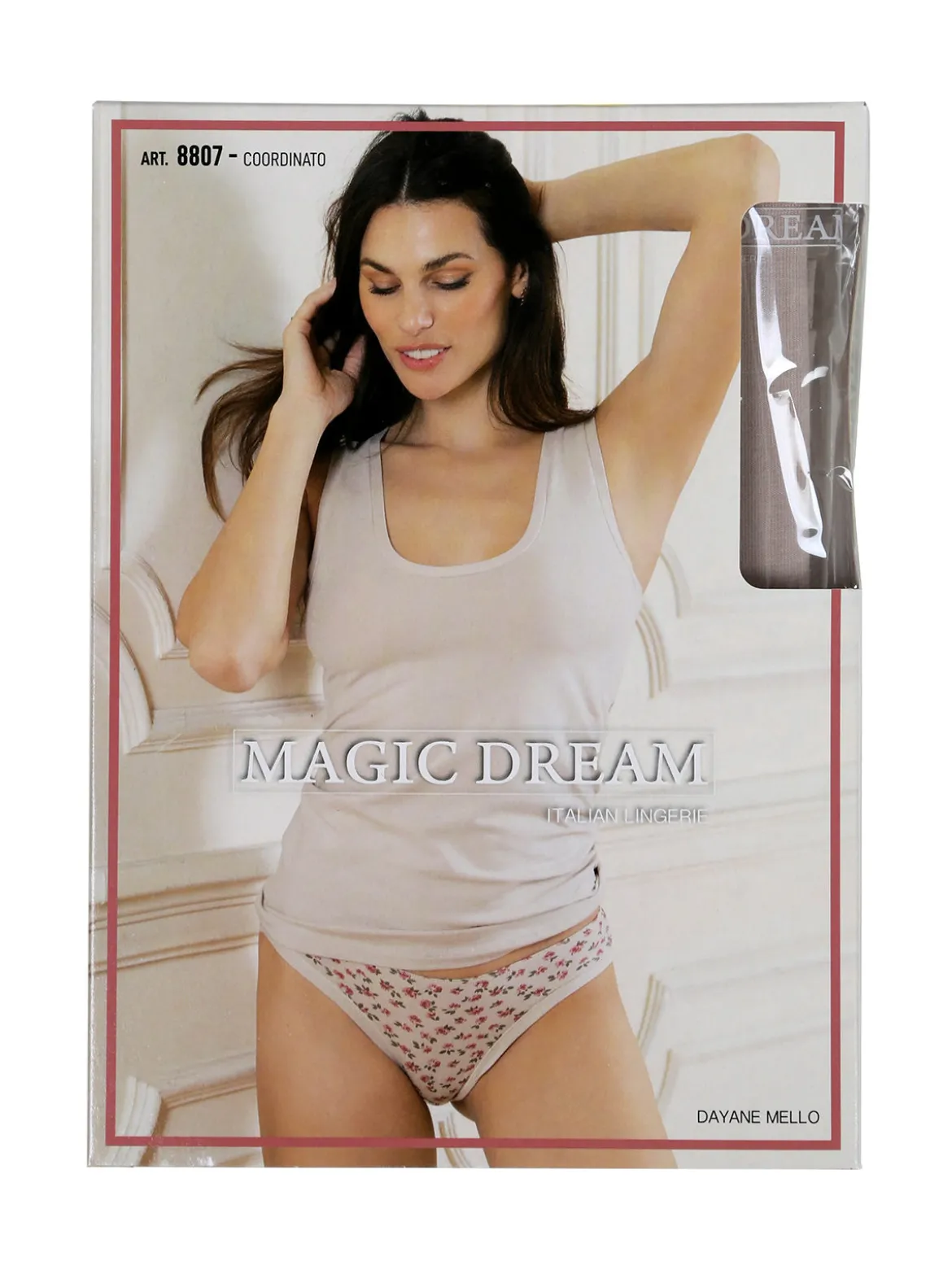Magic Dream Coordinato donna intimo con top e slip - cipria