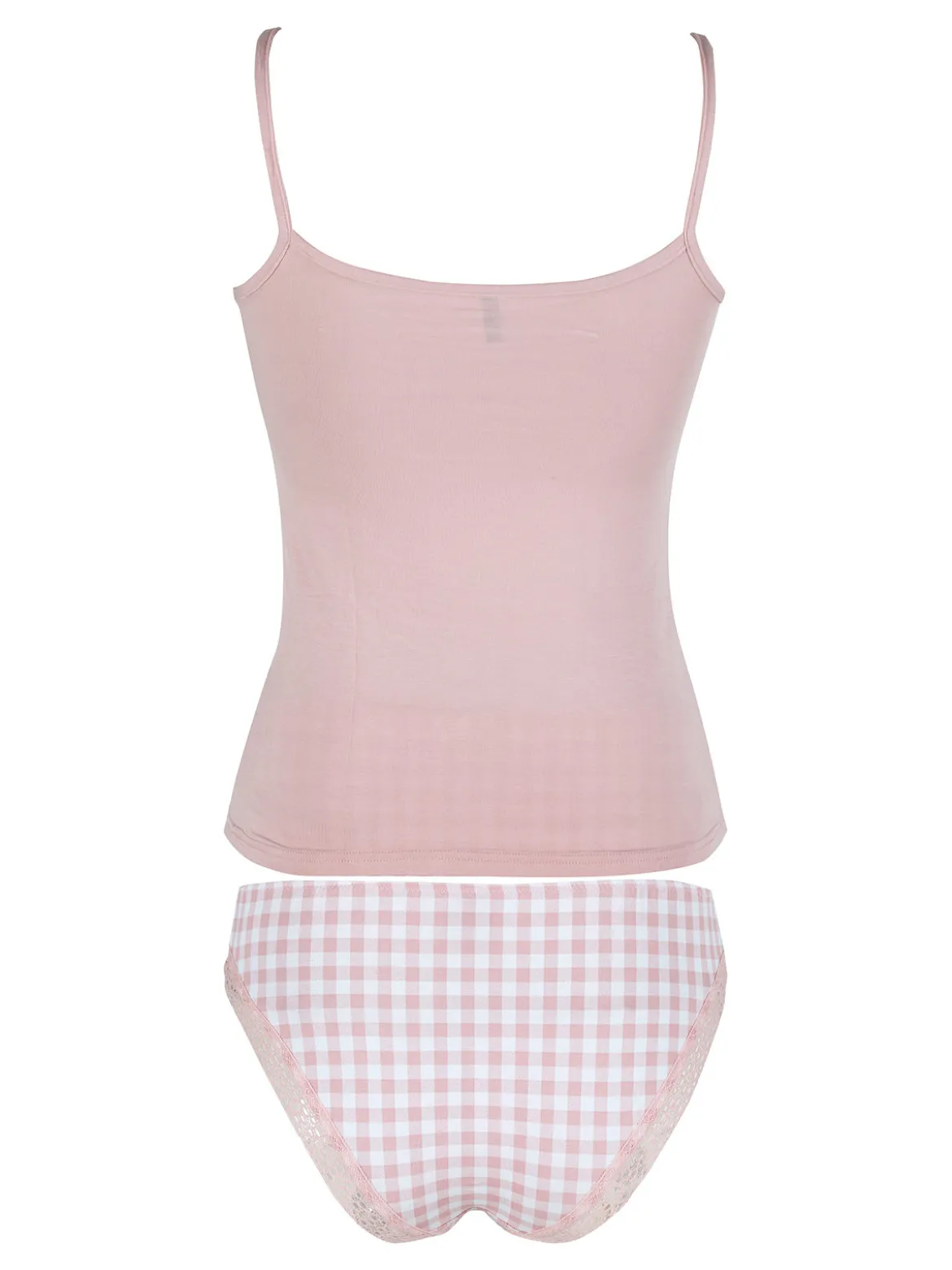 Magic Dream Coordinato intimo da donna con top e slip a quadretti