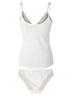 Magic Dream Coordinato intimo donna con ricami in pizzo - panna