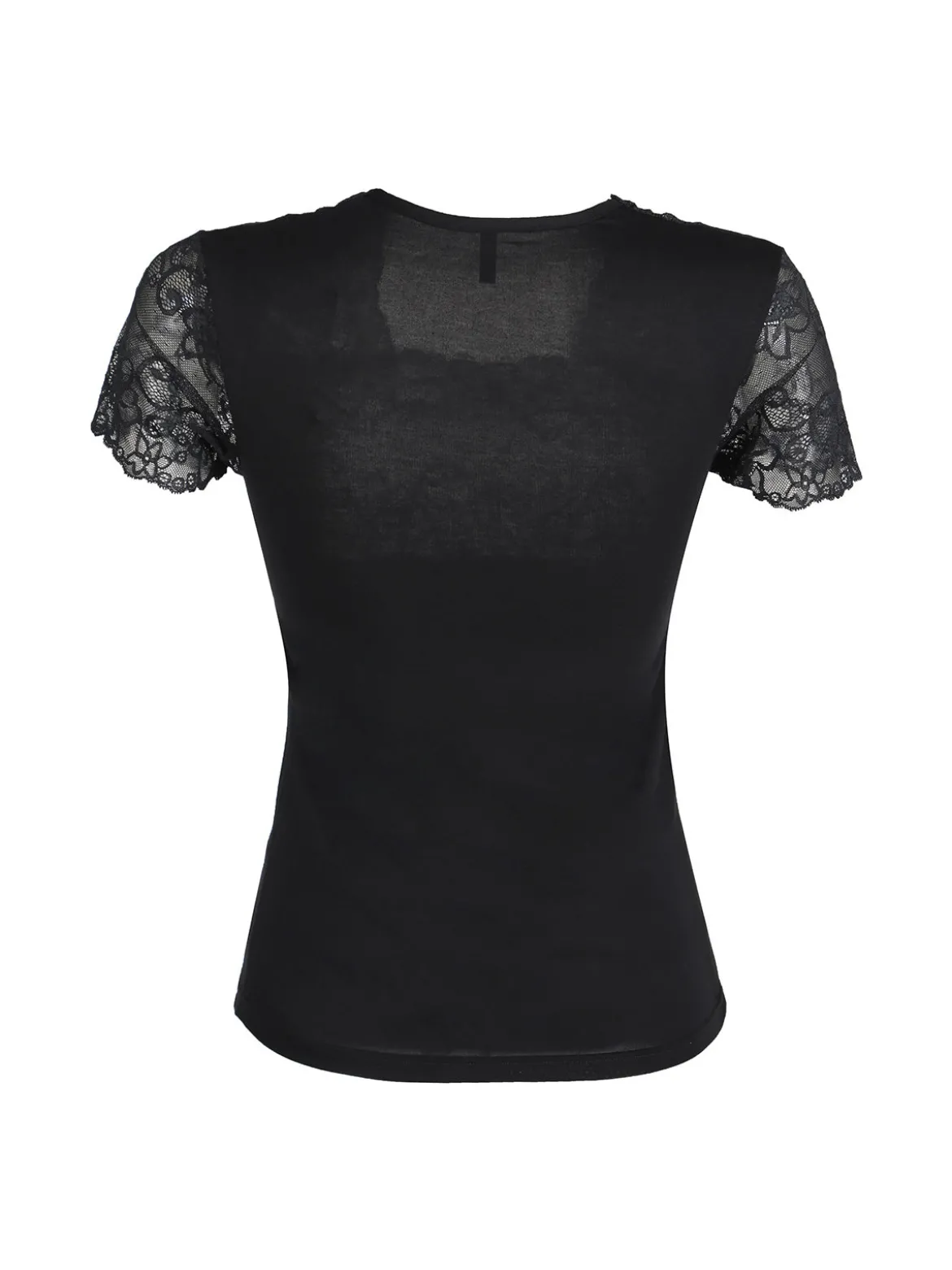Magic Dream Maglia intima da donna a maniche corte con pizzo