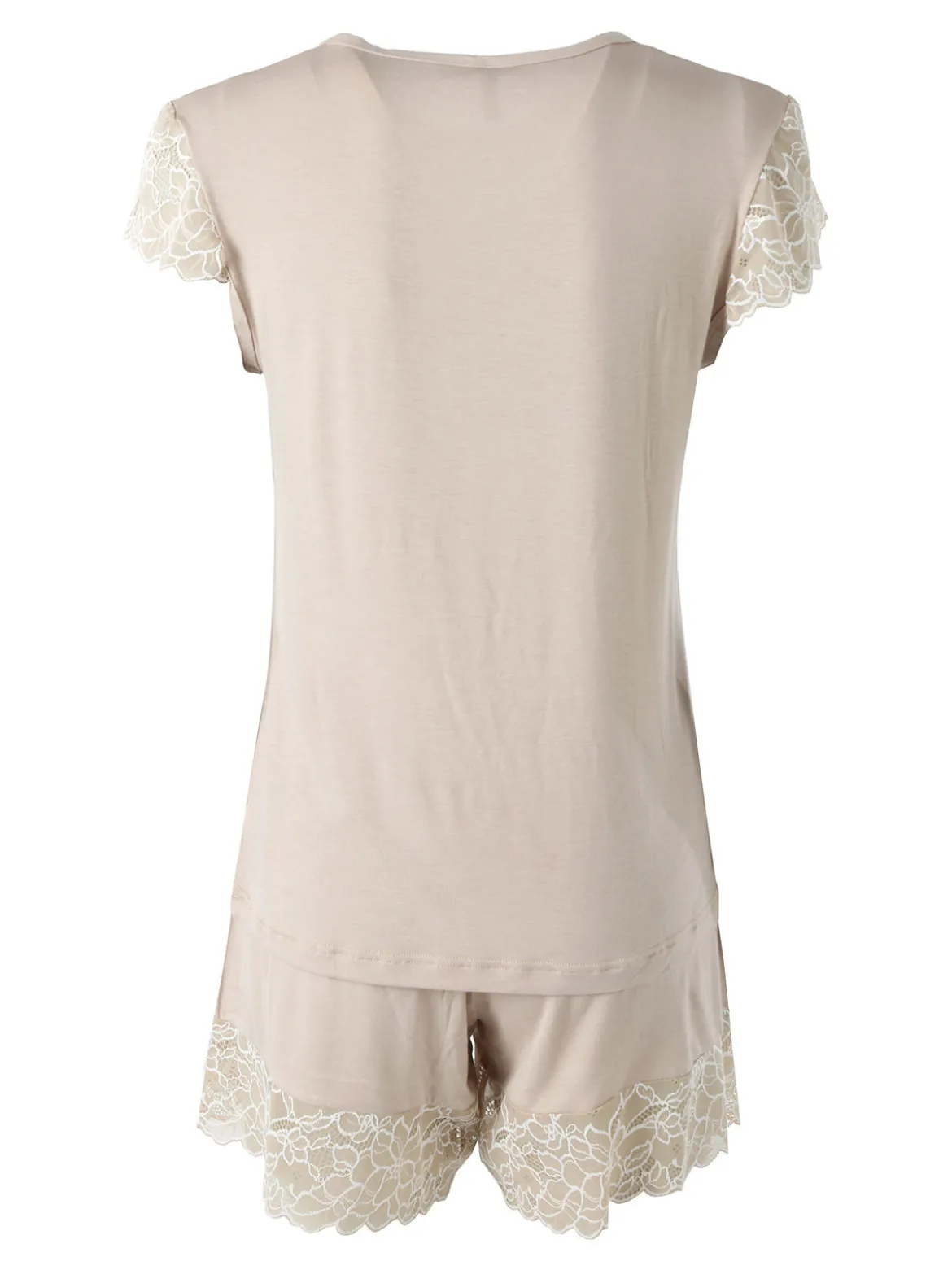 Magic Dream Pigiama corto da donna in fibre di bambù con pizzo - nudo
