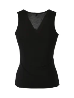 Magic Dream Top donna con scollo a V in pizzo - nero